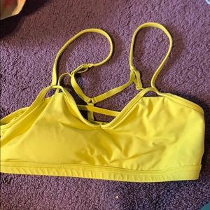 green/ yellow lulu bra